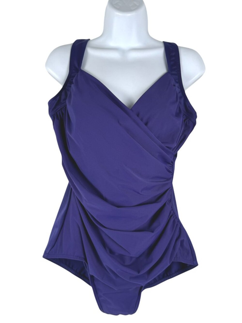 Miraclesuit Sanibel One Piece Swimsuit 18W Eggplant Purple Underwire NWT SW-2183
